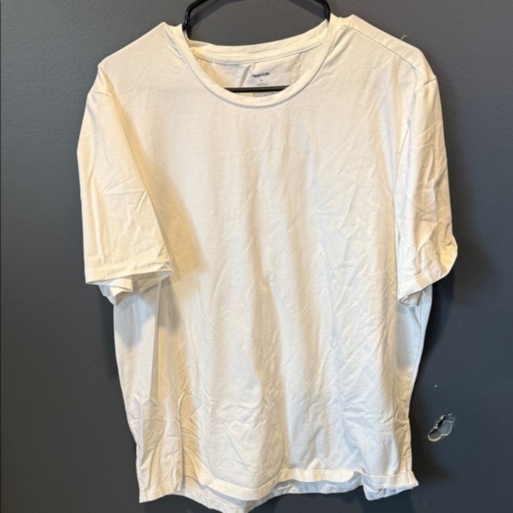 Open Edit Women's White Short Sleeve T-Shirt Size X-Large